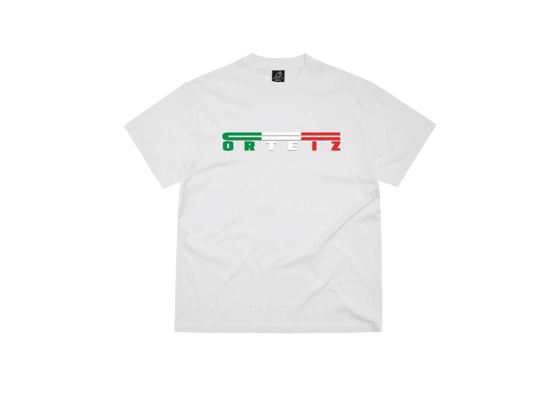 Corteiz SKRRR Tee White with colored logo design.