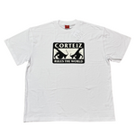 Corteiz No Fear Tee in white with bold graphic design.