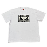 Corteiz No Fear Tee in white with bold graphic design.