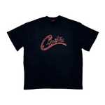 Corteiz Dragon Allstarz Black Tee, stylish streetwear t-shirt.