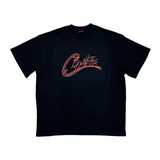 Corteiz Dragon Allstarz Black Tee, stylish streetwear t-shirt.