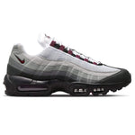 Nike Air Max 95 Dark Beetroot sneaker in black, dark beetroot, and pearl grey colorway with Air Max cushioning.