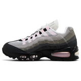 Wmns Air Max 95 Pink Foam sneaker with mesh and suede layers.