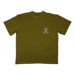 Cherry Location Khaki T-Shirt with pocket and printed logo on front