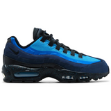 Air Max 95 Stash sneaker in blue and black with textured accents.