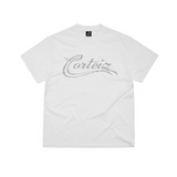 White Corteiz Constellation Tee with constellation-style logo print on front