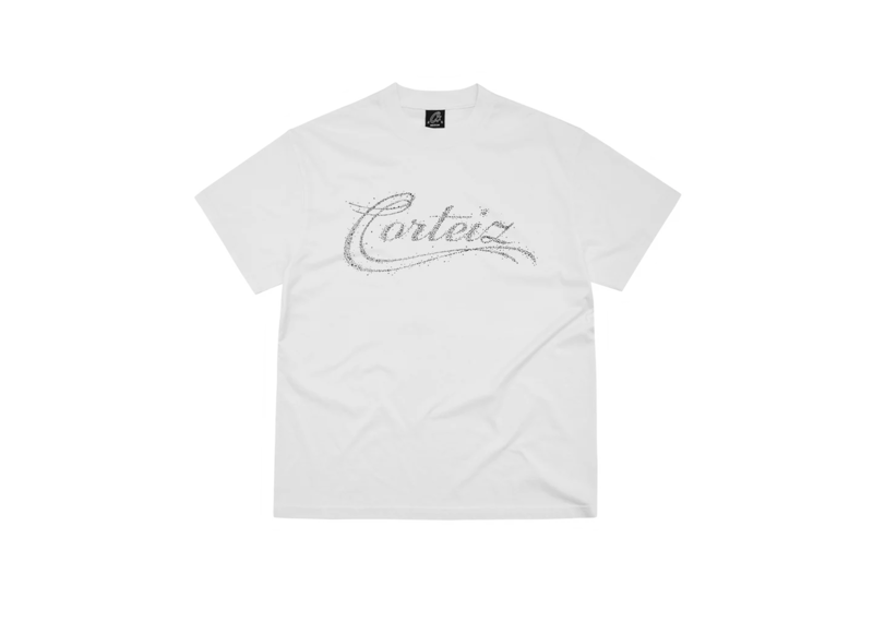 White Corteiz Constellation Tee with constellation-style logo print on front