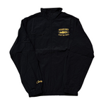 Corteiz 667 Shukushuku Track Jacket in Black and Gold.