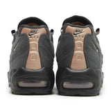 Nike Air Max 95 "Live Yours" Black Rose Gold, Central Cee x Syna World, rear view, rose gold accents, black base.