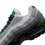 Nike Air Max 95 Baltic Blue sneaker with durable mesh and suede upper, featuring Air Max cushioning.