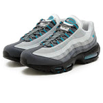 Nike Air Max 95 Baltic Blue sneakers with mesh and suede upper featuring Air Max cushioning.
