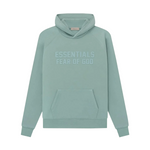 Fear Of God Essentials Sycamore Hoodie in green.