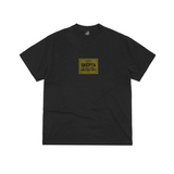 Black Corteiz x Skepta Greatest Hits graphic t-shirt with gold logo on front