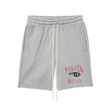 Suavo World Hidden Hills Shorts in Grey with elastic waistband.