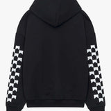 Siarr Racing Club Hoodie black pullover with kangaroo pocket and 100% cotton regular fit