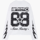 Siarr Speedway L/S Tee White