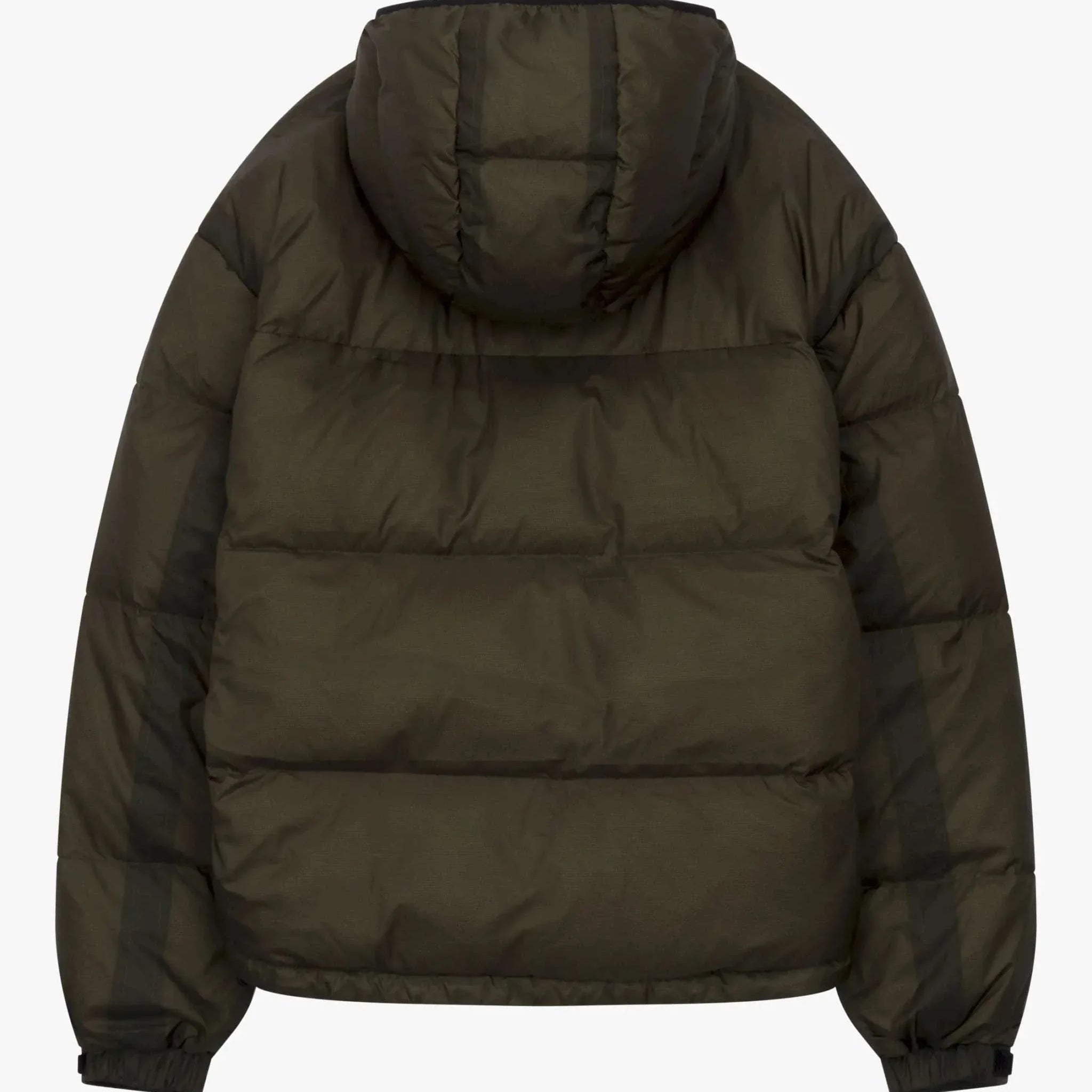 Siarr Translucent Ripstop Khaki puffer jacket with full zip and side pockets