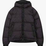 Siarr Translucent Ripstop charcoal puffer jacket with regular fit and full zip fastening