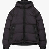 Siarr Translucent Ripstop charcoal puffer jacket with regular fit and full zip fastening