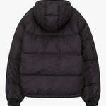 Siarr Translucent Ripstop charcoal puffer jacket with full zip and side pockets