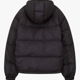 Siarr Translucent Ripstop charcoal puffer jacket with full zip and side pockets