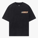 Siarr Take The Risk Tee vintage black graphic t-shirt with relaxed fit and bold back print