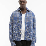 Reternity Le Tisse Waffle Shirt Blue