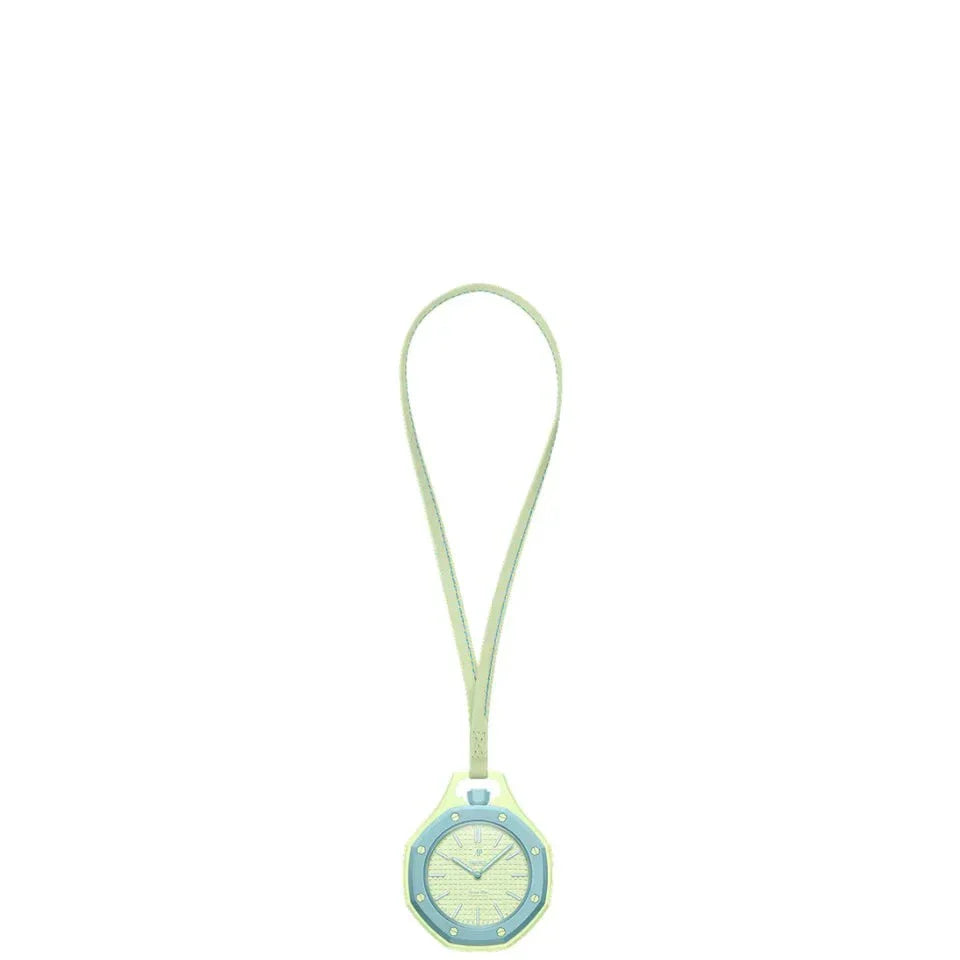 Swatch x Audemars Piguet Bioceramic Royal Pop Blaue Acht watch close-up