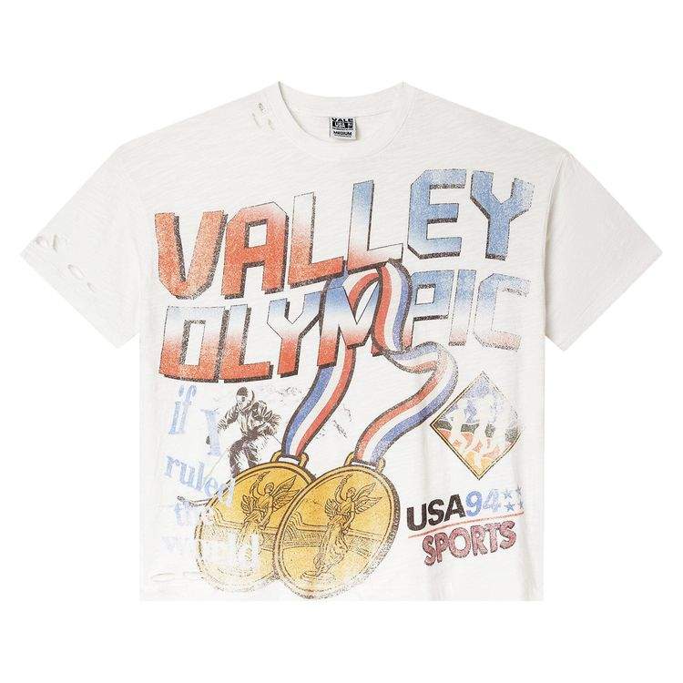 Vale Forever Olympic white t-shirt with bold logo design