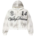 Vale Forever Oreo 14 zip up hoodie in smoke color