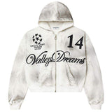 Vale Forever Oreo 14 zip up hoodie in smoke color