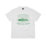 CORTEIZ OG ALCATRAZ TEE WHITE/GREEN