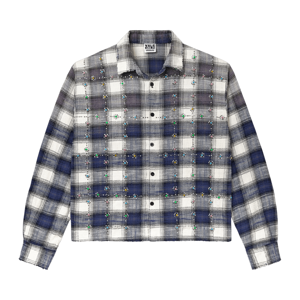 Vale Forever Sky Gems Navy Flannel Shirt