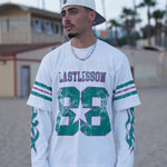 Last Lesson Double Sleeve Jersey with graphic print.