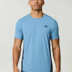 Reprimo Vortex T-Shirt in dusty blue with ergonomic panels and lightweight performance fabric