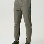 Reprimo Vortex Pants in dark moss and grey velvet with ergonomic panels and adjustable waistband for flexible performance