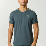 Reprimo Clima T-Shirt in dark moss and khaki with lightweight fabric and athletic fit for high-intensity training