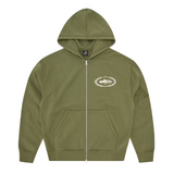 Corteiz Superior Royale Zip Hoodie Olive