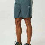 Reprimo Clima Shorts in Dark Moss and Khaki with dual-fabric breathable design and elastic waistband for active performance