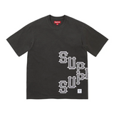 Supreme Cracked Spellout S/S Top Black