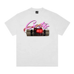 Corteiz Time Bomb Tee in white featuring a graphic of a digital timer and explosive cartoon design.