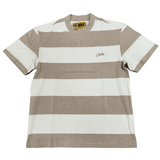 CORTEIZ STRIPED T-SHIRT CREAM/BEIGE