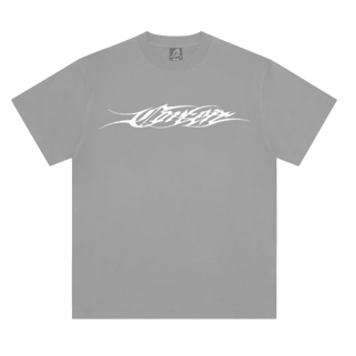 Corteiz Tribal Tee grey shirt with tribal design