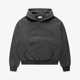 Askyurself vintage black college hoodie with Acne Studios branding