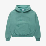 Vintage green Askyurself college hoodie featuring Acne Studios design