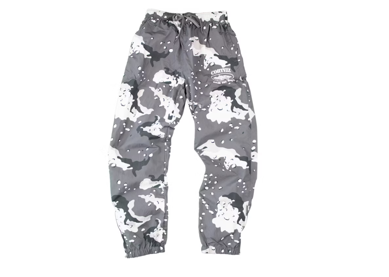 Corteiz Onix Shukushuku Bottoms in camo print.