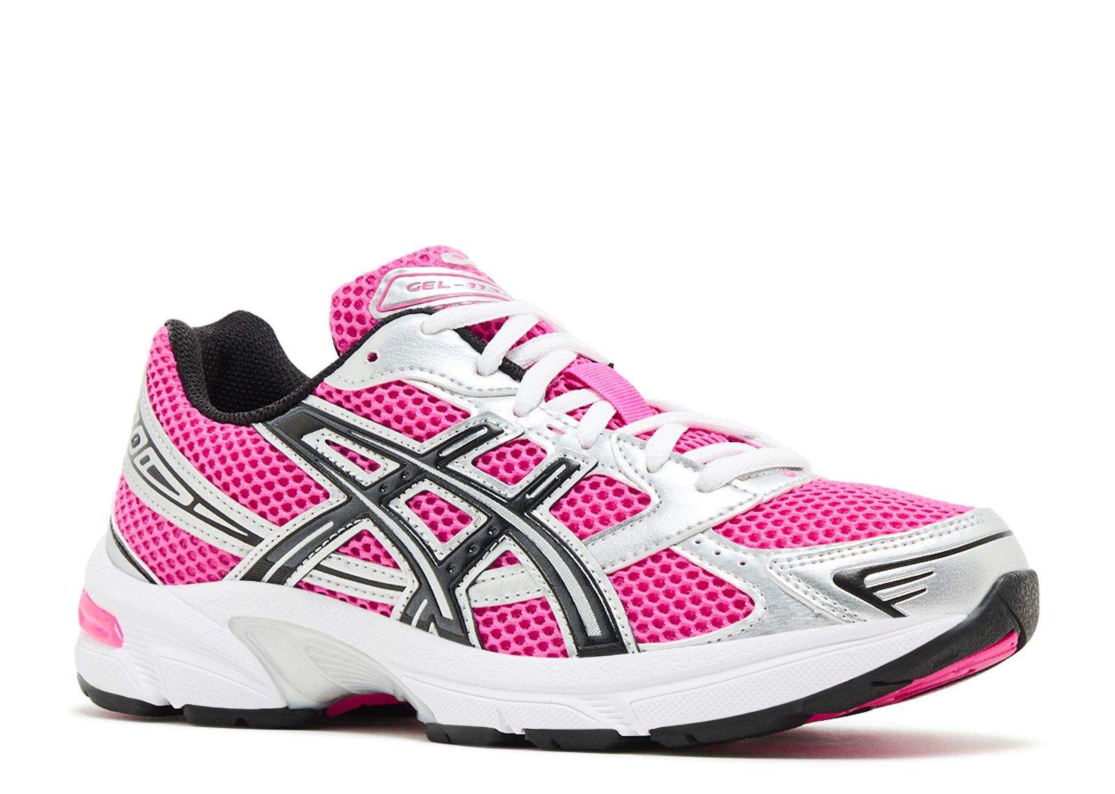 Wmns Gel 1130 Neon Pack pink running shoe with white and black accents