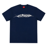 Corteiz Tribal Tee navy blue shirt with tribal design