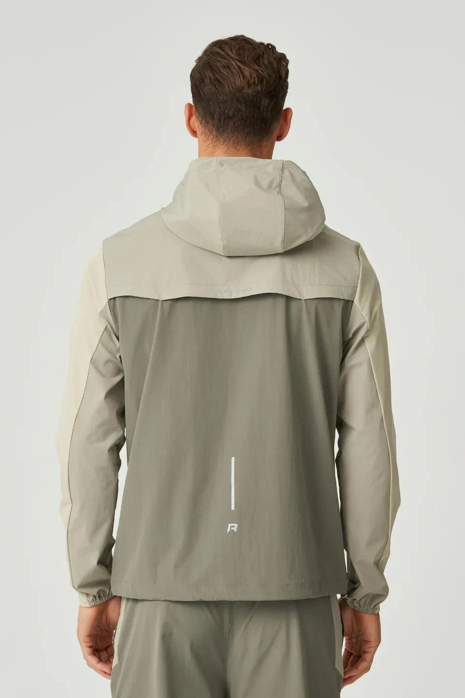 Reprimo Flight Windbreaker Khaki lightweight weather-resistant jacket with zip pockets and back vent
