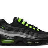 Air Max 95 GS Reverse Neon sneaker with black, grey, and neon green accents.